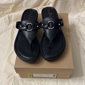 Cole Haan Women's Black Leather Sandals